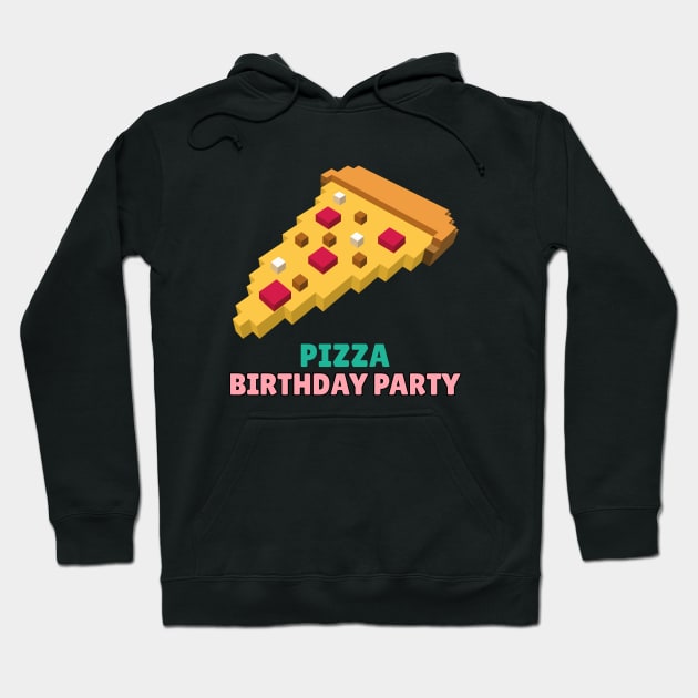 Pizza birthday party, pizza party, birthday Hoodie by One Eyed Cat Design